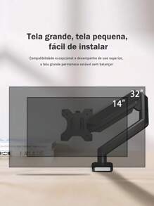 Suporte Articulado de Mesa para Monitor, Adequado para Telas de 14-32 Polegadas, Suportar até 10kg - Preto - Visão 5
