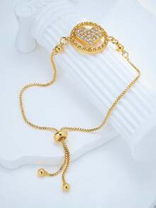 2023 New Fashion Titanium Couple Bracelet For Women, Anti-Rust Silver, Non-Fading Gold-Plated, Original Imported - White Diamond - View 2