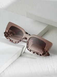 1 Miếng Không giới tính Hình vuông Nhỏ bé Khung trang trí Hai tông màu Phong cách đường phố Thời trang Kính râm Đối với Kỳ nghỉ - Cà phê - Xem 3