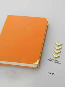 10 pezzi di protezioni d'angolo in metallo dorato, perfette per proteggere e decorare i libri, adatte per studenti e amanti dei libri per il ritorno a scuola, forniture scolastiche
