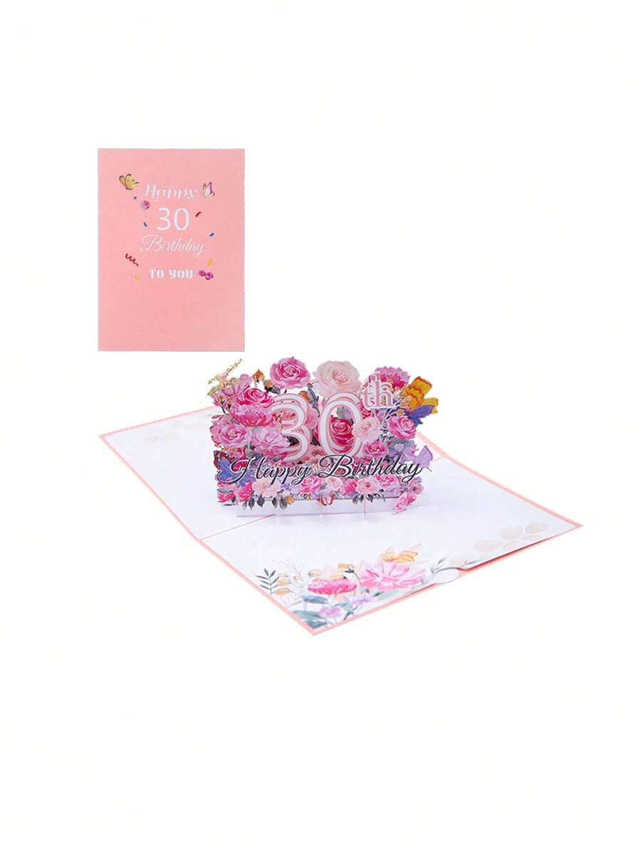 1入式彈出式生日賀卡,30歲生日禮物派對用品,派對裝飾禮品,禮品裝飾 - 彩色 - 查看 1