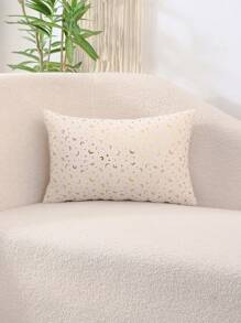 Miater 1 Piece Of Ramadhan Pillowcase Velvet Hot Stamping Stars And Moon - Gold - View 6