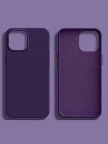 Capinha de Silicone Aveludada por dentro Para Iphone 16,16Plus,16Pro,16ProMax - Roxo - Visão 2