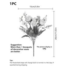 1/3 pièces Fleurs artificielles de pivoine, bouquets de fleurs d'hortensia en soie, chrysanthème bulbeux factice pour décorations d'automne, vases de mariage pour la maison, salle à manger, chambre à coucher, accessoires de fête d'anniversaire, de festival, de Saint-Valentin, cadeau, décorations de jardin extérieur