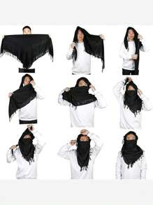 1條中性沙漠圍巾,可用作口罩或阿拉伯頭帶 - 彩色 - 查看 9