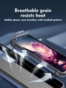 男士 iPhone 手机壳，全新二合一手机壳，带 360 旋转支架，坚固保护壳，带集成支架，兼容 Apple IPhone 11/12/13/14/15 Pro Max、三星 Galaxy A14/A24/A34/A35/A54/A55、S23/S24、S22 Ultra、OPPO、VIVO、Redmi Note 11/12 Pro - 藍色 - 查看 3