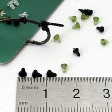 Black Hook Stops Beads Carp Fishing Accessories Stoper Clear Green Black Carp Fishing Hair Chod Ronnie Rig Pop UP Boilies Stop - Black - View 2