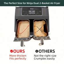 50/100/200pcs, Disposable Air Fryer Liners Paper (5.5''X8.6''), Rectangular Paper Air Fryer Liner Pots, Paper Basket Bowls, Baking Trays, Oven Accessories, Baking Tools, Kitchen Gadgets, Kitchen Accessories