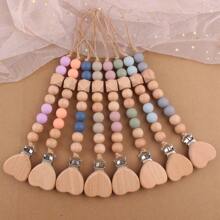 1個全新風格的兒童藝術手工軋緊夾,創意彩色矽膠珠兒童diy手工珠寶 - 紅色 - 查看 2