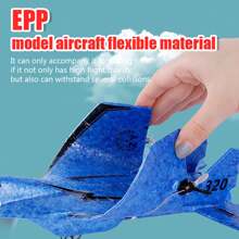 迷你遙控飛機模型飛行器,適合初學者玩具,尺寸：28.5 X 21 X 7.5cm - 藍色 - 查看 7