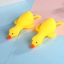 1 Pieza Juguete Antiestrés Amarillo De Pato Suave Y Esponjoso - Color Al Azar - Amarillo - Ver 4