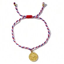 1 件 Martis 傳統珠寶金/銀彩色壓花指南針吊墜編織時尚 2024 年希臘三月女式手鍊 - 彩色 - 查看 10