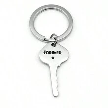 1 对心形锁和钥匙链，可爱的迷你包包、钱包配件，情人节礼物 - 桃心鎖 鑰匙環[一對裝] - 查看 2