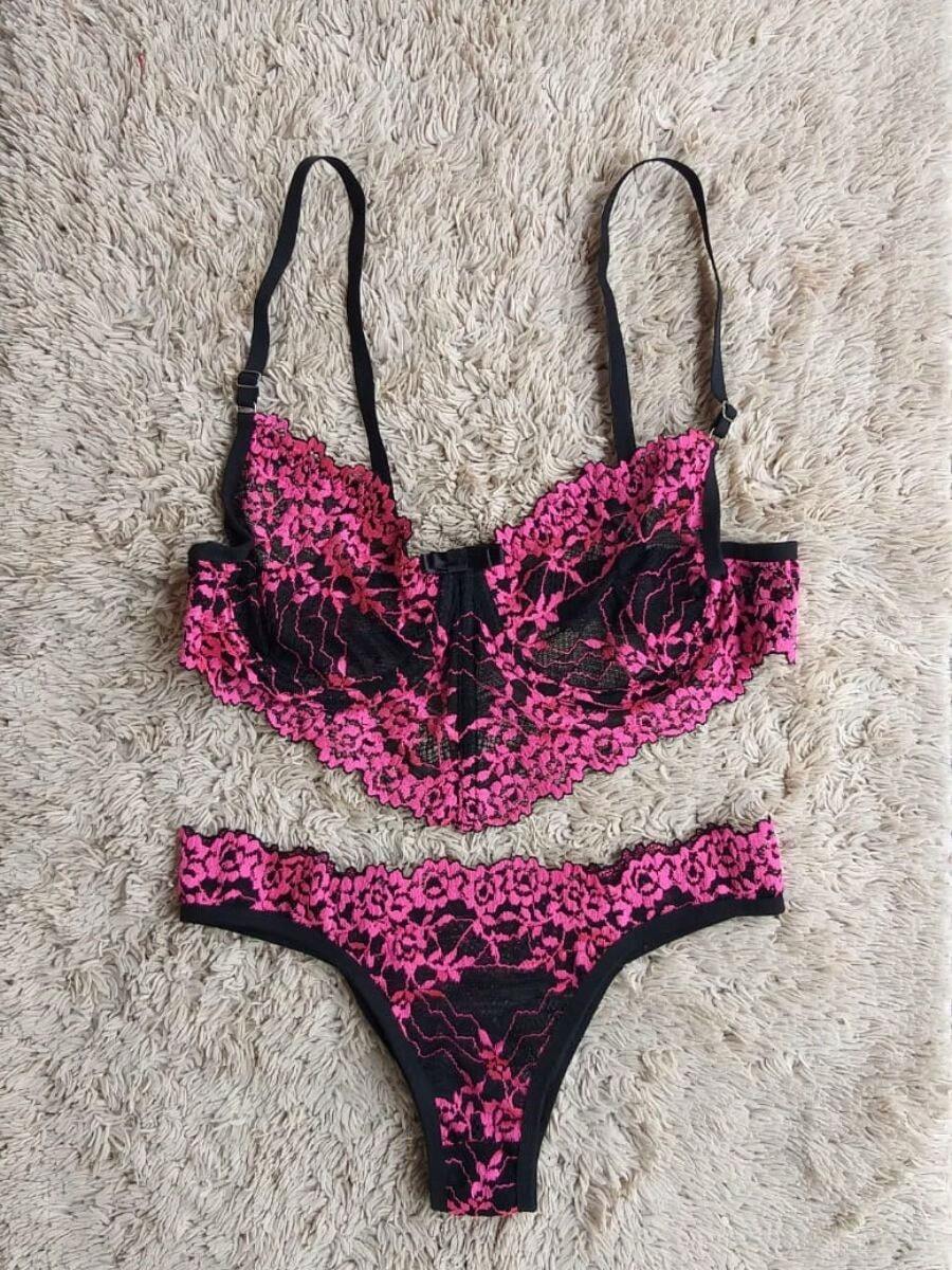Women Bra & Panty Sets - Pink - View 1