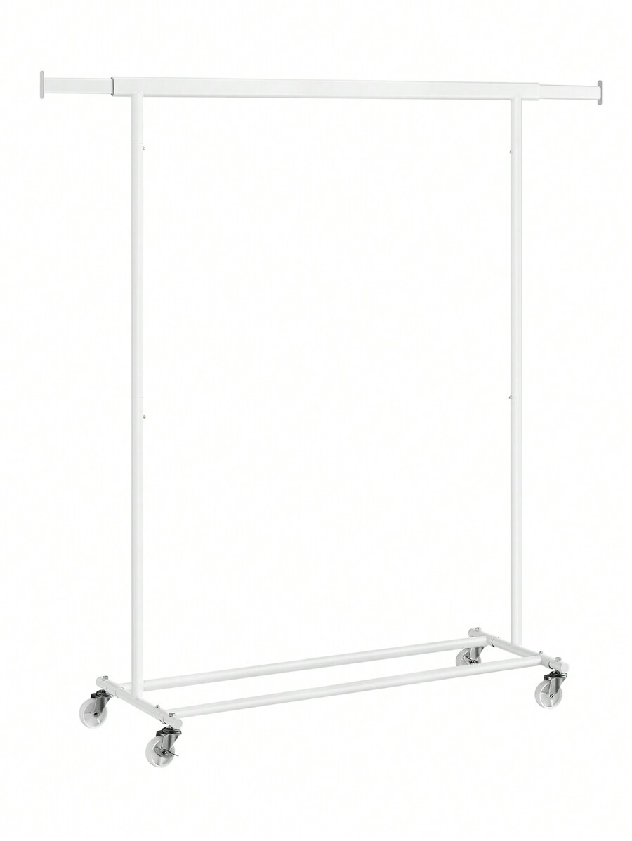 SONGMICS Clothes Rack On Wheels, Heavy Duty Clothes Rail, With ...
