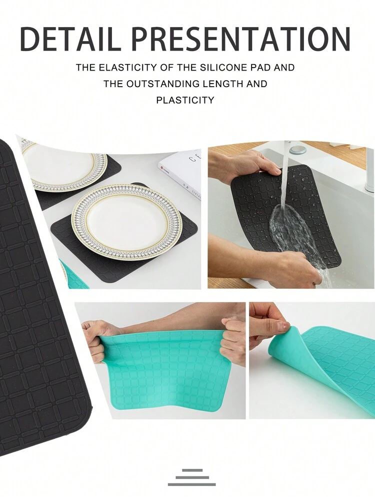 Sottobicchieri Silicone A Forma Di Gatto: Set 6 Pezzi Antiscivolo E Resistenti Al Calore, Colori Vivaci - 4