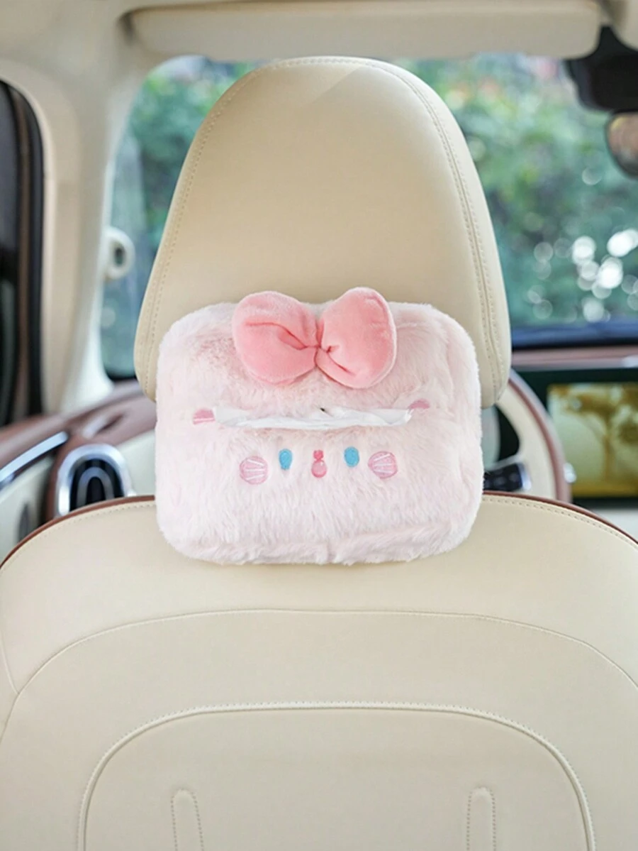 1pc Car Seat Decoration Creative Cartoon Animal Tissue Box Cover - Multicolor - View 1