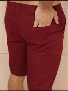 Men Shorts - Màu Đỏ Sâu - Xem 2