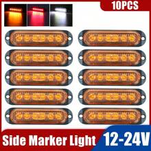 12v-24v 6led燈拖車側標識燈,防水表面安裝照明通用指示燈前後尾燈 - 紅色 - 查看 9