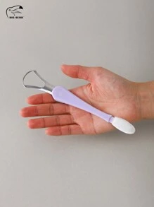 1入組舌刮潔淨器,成人不銹鋼舌刷金屬舌刮潔淨器，防滑握把，附旅行收納盒，適用於男女口腔口腔，口氣清新去除口臭、口腔護理必需品，紫色設計 - 紫色 - 查看 10