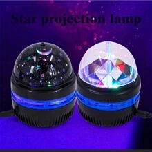 Colorful Starry Sky Projector Lamp Led Night Light For Bedroom Decor Lamp RGB Moon Galaxy Projection Light - Black - View 7