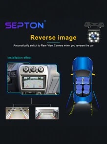 1pc SEPTON 7" HD 2 Din Car Radio Stereo Autoradio Touch Screen Car Player Support Mirror-Link Rear View Camera Car DVR System - Apricot - View 5