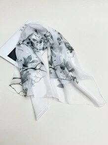 A Women's Printed Scarf, Versatile Small Silk Scarf Suitable For Casual Wear, Bag Head And Daily Use Elegant Bandana,Hair Band,Head Band Ideal For Dressing Up Your Look - Multicolor - View 16