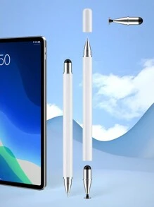 Mới 3 trong 1 Kim loại Điện dung Màn hình cảm ứng Bút Stylus , Thích hợp Đối với Video , Văn phòng Làm việc , Vẽ , Điện thoại thông minh , Viên thuốc - trắng - Xem 2
