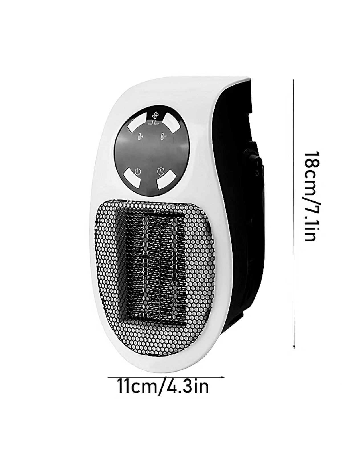 Midea NY2009-22M Radiatore ad olio 2000 W, termoventilatore a risparmio energetico, silenzioso, radiatore a 9 costole, termostato regolabile, 3 livelli di riscaldamento, protezione antigelo, display