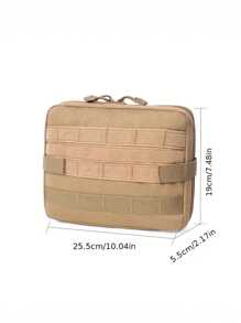 1pc Multifunctional Outdoor Utility Hunting Waist Bag, Tool Zipper Waist Pack Accessory Durable Belt Pouch, Outdoor Utility Tool Waist Pack, Tactical Medical First Aid Pouch, Phone Holder Case, Hunting Bag Survival Gear, Outdoor Mountaineering, Hiking (Khaki)1pc Multifunctional Outdoor Utility Hunting Waist Bag, Tool Zipper Waist Pack Accessory Durable Belt Pouch, Outdoor Utility Tool Waist Pack, Tactical Medical First Aid Pouch, Phone Holder Case, Hunting Bag Survival Gear, Outdoor Furniture For Tools, Supplies And Equipment - Khaki - View 4