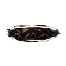 1個帶多個口袋和內部隔層的繩口帆布收納袋,可攜式旅行組織者,極簡時尚風格,大容量多功能收納袋 - 米色 - 查看 7