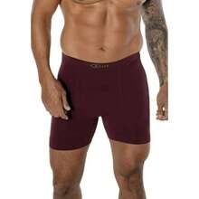 Men Boxers - 酒紅色 - 查看 1