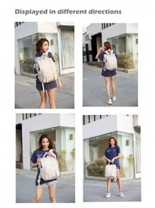 1個多功能媽咪包,帶大容量嬰兒尿布背包,防水、有保溫奶瓶袋,帶usb充電接口