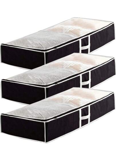 3 st svart non-woven filtförvaringspåse under sängen kan användas för att förvara kläder, madrasser, täcken, skor etc. Hopfällbar platt sängbottenförvaringslåda dekorationer dekoration festivaldekor rumdekor heminredning dekor sovrumdekor sovrum, arrangör, arrangör, hemförvaring, vit t-shirt dam, svarta byxor dam, damvinterkläder, klänning, vinterkläder för damer, eleganta damklänningar, vit skjorta för damer, långärmad, vit jumpsuit för kvinnor, vårklänningar för kvinnor, våroutfits för kvinnor, vår, vårkläder, minimalistisk, sommartoppar