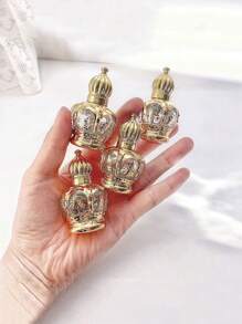 1入組12ml金色滾珠玻璃瓶,適用於旅行精油香氣,隨機款式 - 彩色 - 查看 2