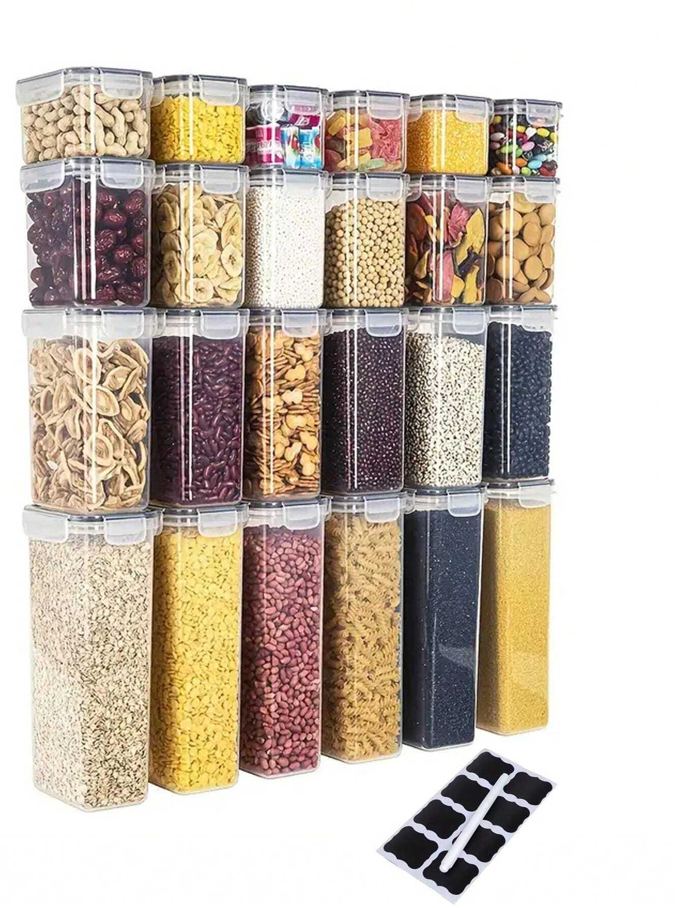 3/4/9/10/12/15/24/36pcs Storage Containers, Airtight Food Storage