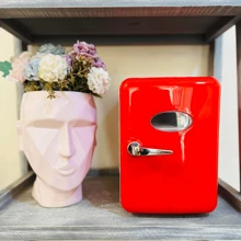 Mini Refrigerator/Fridge Frigobar 4 Liters Kitchen Car Office Cosmetic - Red - View 1