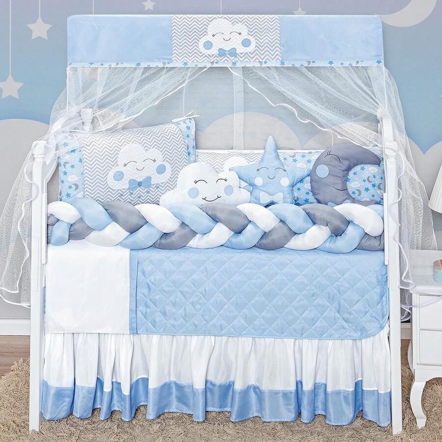 Rain of Love Baby Baby & Kid's Bedding Sets - Màu xanh lam - Xem 1
