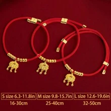 1 件寵物長壽鎖項鍊,新年中式幸運寵物項圈,可愛的貓狗編織繩項鍊,寵物項圈裝飾項鍊 - 黑色 - 查看 2