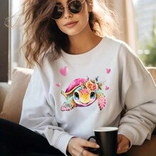 2 Piezas/3 Piezas De Acuarela De Tortuga Marina, Pegatina De Transferencia De Calor Con Flor, Vinilo Imprimible, Transferencia De Calor, Calcomanías Decorativas, Parches Para Ropa, Camisetas, Sudaderas, Sombreros, Almohadas, Bolsos - Multicolor - Ver 7