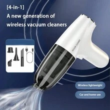 Vacuum Cleaner Household Vacuum Cleaner High Power Rechargeable Mini Handheld Portable Desktop Vacuum Cleaner - White - View 4