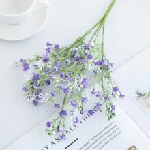 Bó hoa baby's breath giả bằng nhựa (1 bó/3 bó/100 bông), hoa giả dùng cho Ngày Valentine, Cô dâu, Đám cưới, Trang trí nhà cửa, Nhà hàng, Phòng ngủ, Ngày lễ, Tiệc sinh nhật, Trang trí sân vườn ngoài trời, Quà tốt nghiệp - Màu tím - Xem 4