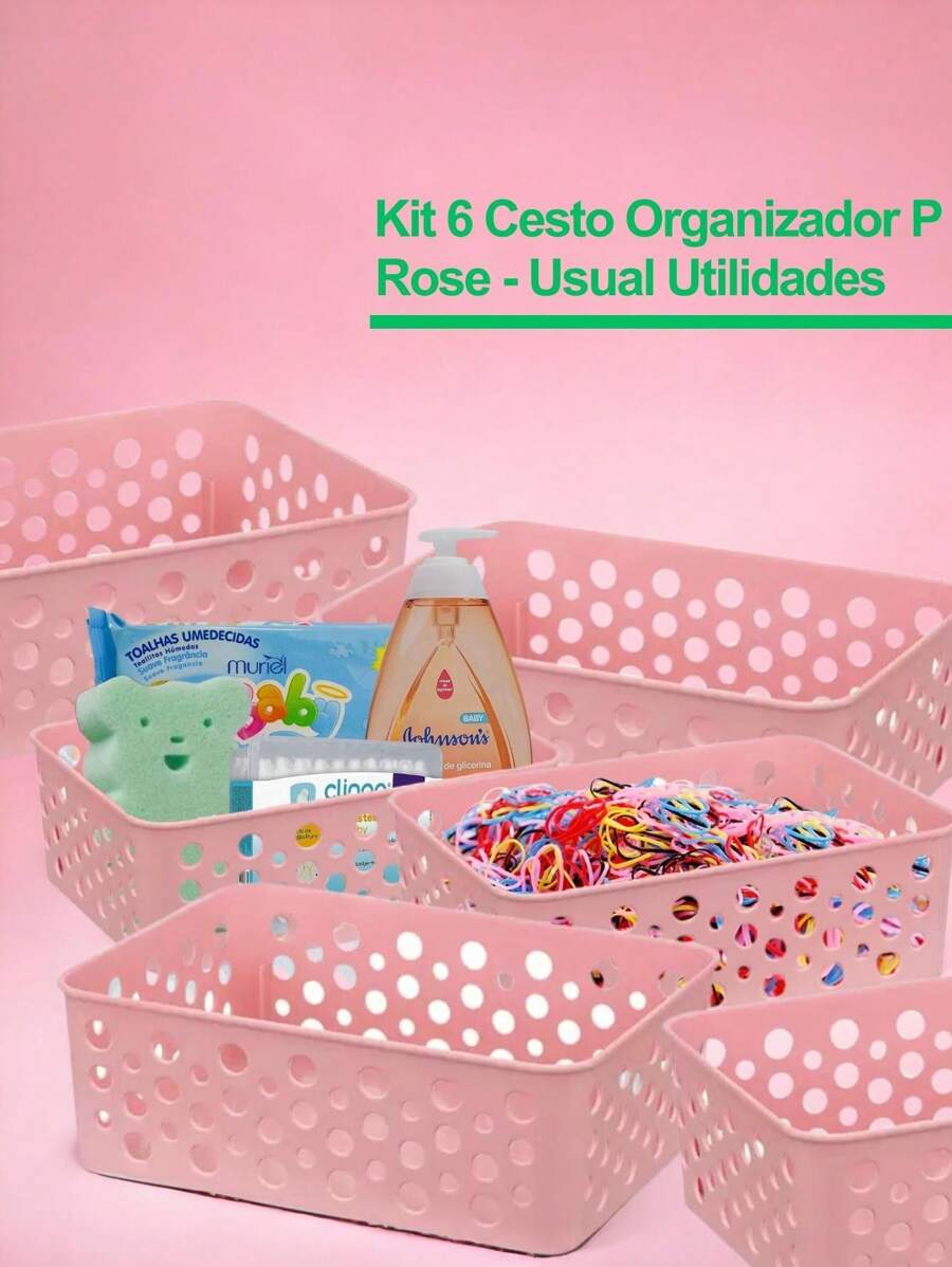 Storage Baskets - Rostige Rose - Übersicht 1