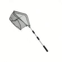 1 Pieza Red De Aterrizaje De Pesca De Aluminio Telescópica - Ideal Para La Pesca De Agua Dulce Y Salada, Ligera Y Duradera