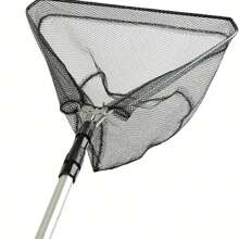 1 Pieza Red De Aterrizaje De Pesca De Aluminio Telescópica - Ideal Para La Pesca De Agua Dulce Y Salada, Ligera Y Duradera