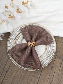 2pcs/Set Horse Pattern Napkin Rings, Gold Tone Table Decorations For Banquet, Party, Wedding - Gold - View 10