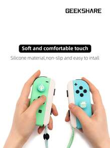 GeekShare 4 piezas Tapa de botón con diseño de casa de bosque compatible con Switch/OLED/Lite, no apto para Switch 2 - Multicolor - Ver 5