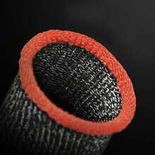 Fundas Para Dedos Plateadas Para Juegos Con Fibra Sudorproof Y Antideslizante Y De Alta Sensibilidad Para Juegos - Negro - Ver 7