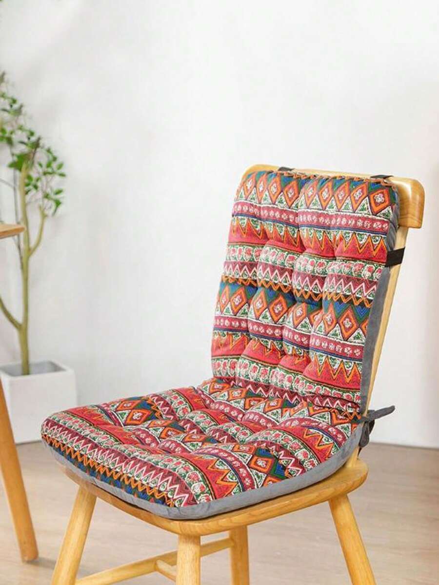 1 件裝加厚家用座墊椅子墊學生辦公椅墊保暖座墊電腦椅墊冬季家用餐椅墊客廳家居裝飾 - 紅色 - 查看 1