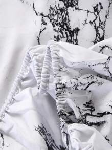 3pcs Simple Marble Pattern Bedspread Set With 2pcs Pillow Case Without Filler, Modern Polyester Comfortable Bedspread For Bedroom - Multicolor - View 4